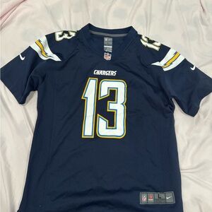 NFL LA Los Angeles Chargers Allen 13 Navy Blue On Field Jersey youth large 14/16